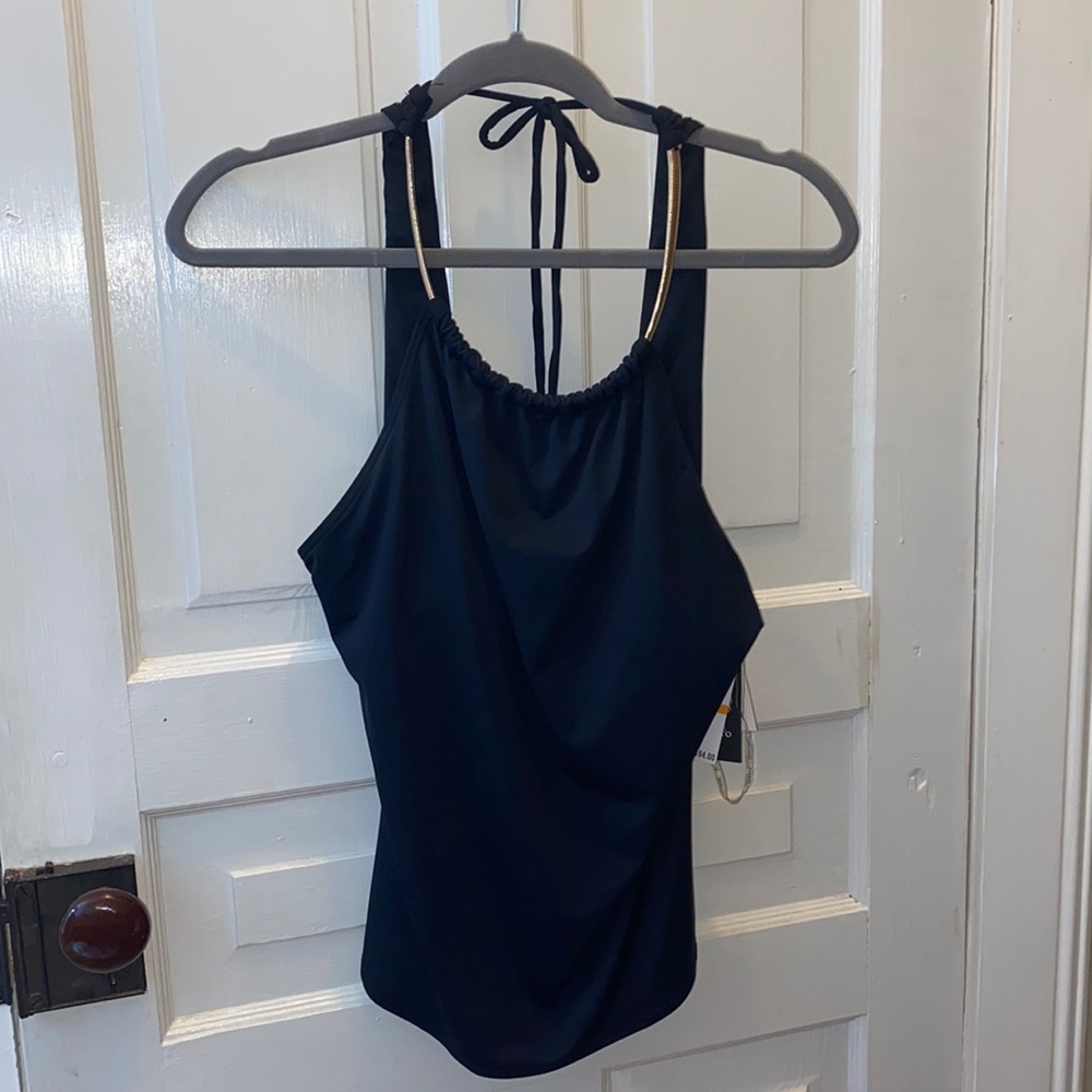 Brand new Vince Camuto gold strap tank